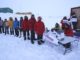 Australians based at the Davis station in Antarctica line up to cast their vote in the 2016 election