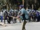Zimbabwean police use baton to disperse protesters