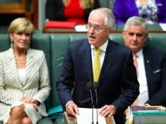 Australia Prime Minister Turnbull in Parliament