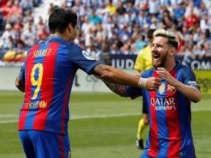 Barca win easily at Leganes Atletico thrash Sporting