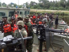 Nigerian troop in Niger Delta