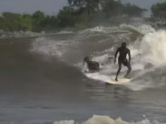 Nigerian who surf in Lagos