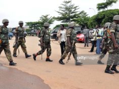 Soldiers take over Jonathans cousins premises