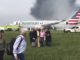 American Airline Passenger Jet Catches Fire at Chicago Airport