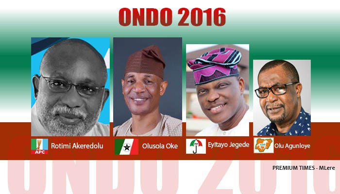 Governorship Battle in Ondo state.. Governorship contestants