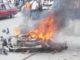 Mob set 2 robbers ablaze for killing motorcyclist
