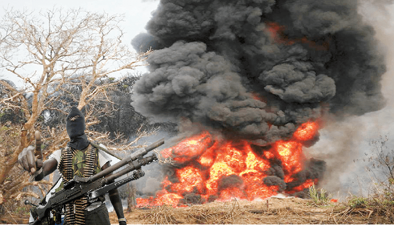 Niger Delta Militants Avengers Launch Attack blow up pipeline