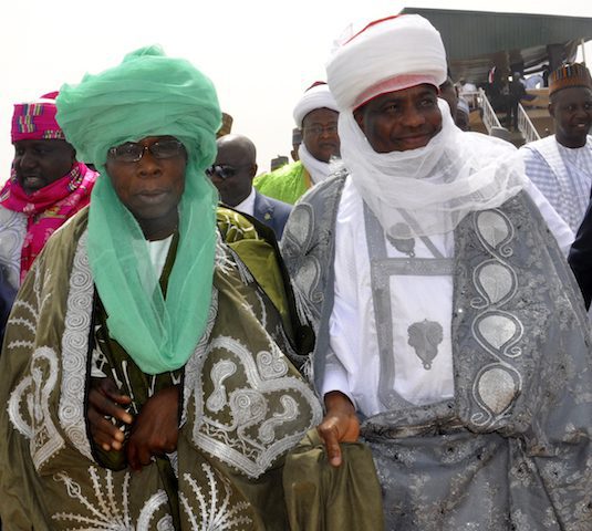 Obasanjo rides horse at Sultan’s Durbar