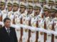 Philippines President Rodrigo Duterte review honour guards during a welcome ceremony at the Great Hall of the People in Beijing October 2016 EPA