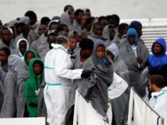 Some 1400 migrants rescued 8 bodies recovered Italy coastguard