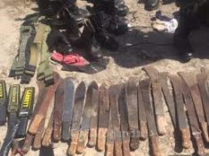 Ugandan police seize machetes spears after clash with kings guards