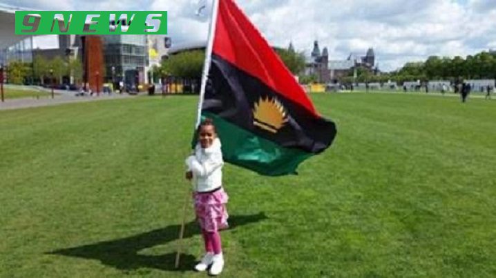 Biafran Baby with Biafran Flag