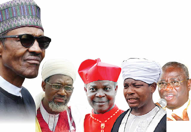 Buhari and Religious group and leaders