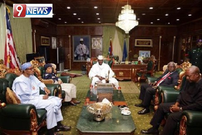 Buhari and other West African leaders press Gambias Jammeh to quit