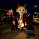 Guatemalans burn Trump effigies to scatter evil spirits