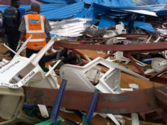 PHOTOS Church building collapses in Akwa Ibom