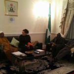 Amosun visits Buhari in London