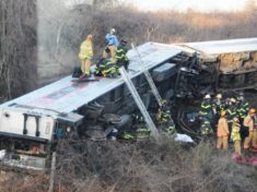 New York City commuter train derails in Brooklyn 37 injured