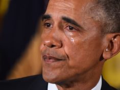 Obama cries