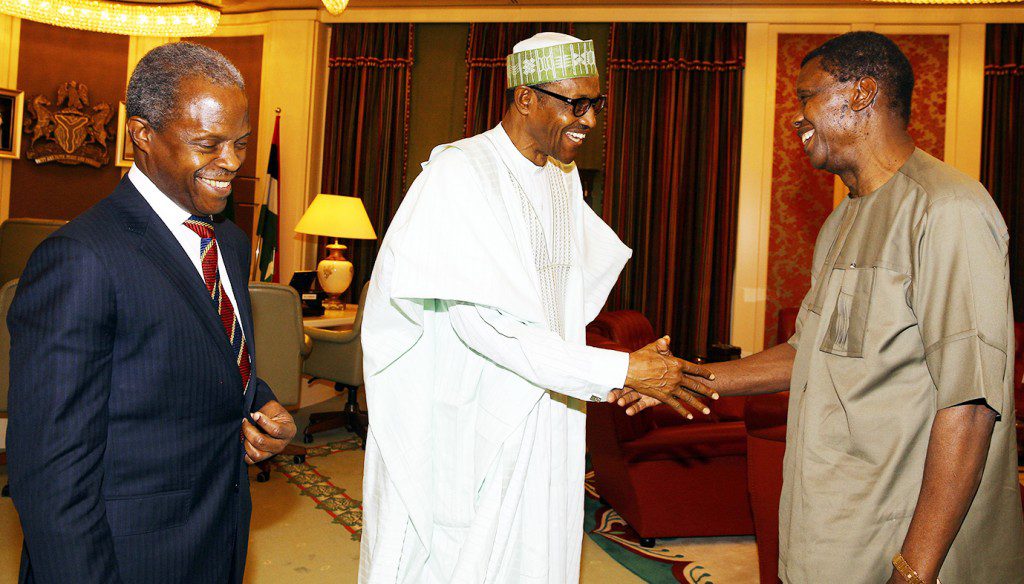 Pastor Adeboye Buhari and Osibanjo