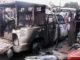 Police Vehicle burnt by Hoodlums