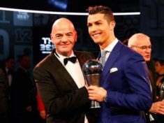Soccer Ronaldo wins FIFAs player of the year award