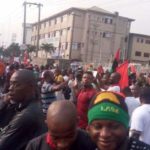 Trouble as IPOB members march for Trump