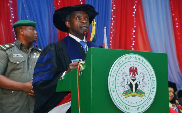 Vice President Yemi Osinbajo at ABUAD Convocation
