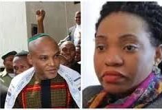 Biafra Nnamdi Kanu threatened to sacrifice me our children for Igbo nation – Wife Uchechi