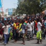 Somalis celebrate after election of former U.S. state worker as president