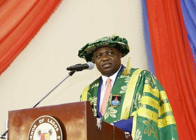 Ambode at LASU convocation