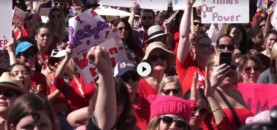 People Across US Gather to Champion Womens Issues