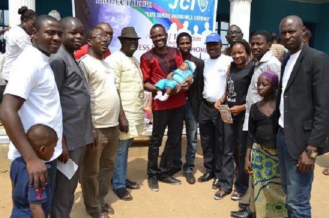 Christ Foundation Orphanage in Kuje Abuja during the visit of Junior Chambers Intl ASO
