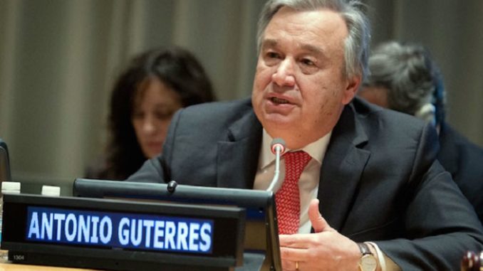 United Nations Secretary General Antonio Guterres