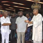 Ambode Lai Mohammed at the National Theatre
