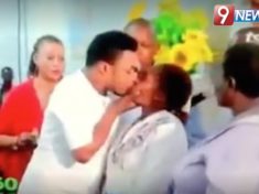 Ghanaian Pastor Nana Poku heals woman with kissing