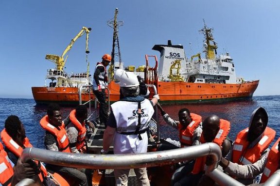 John Osifo one of the 600 migrants rescued on this ship