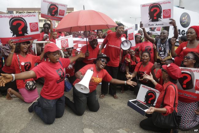 Social Media Campaigners Mark Chibok Girls Release