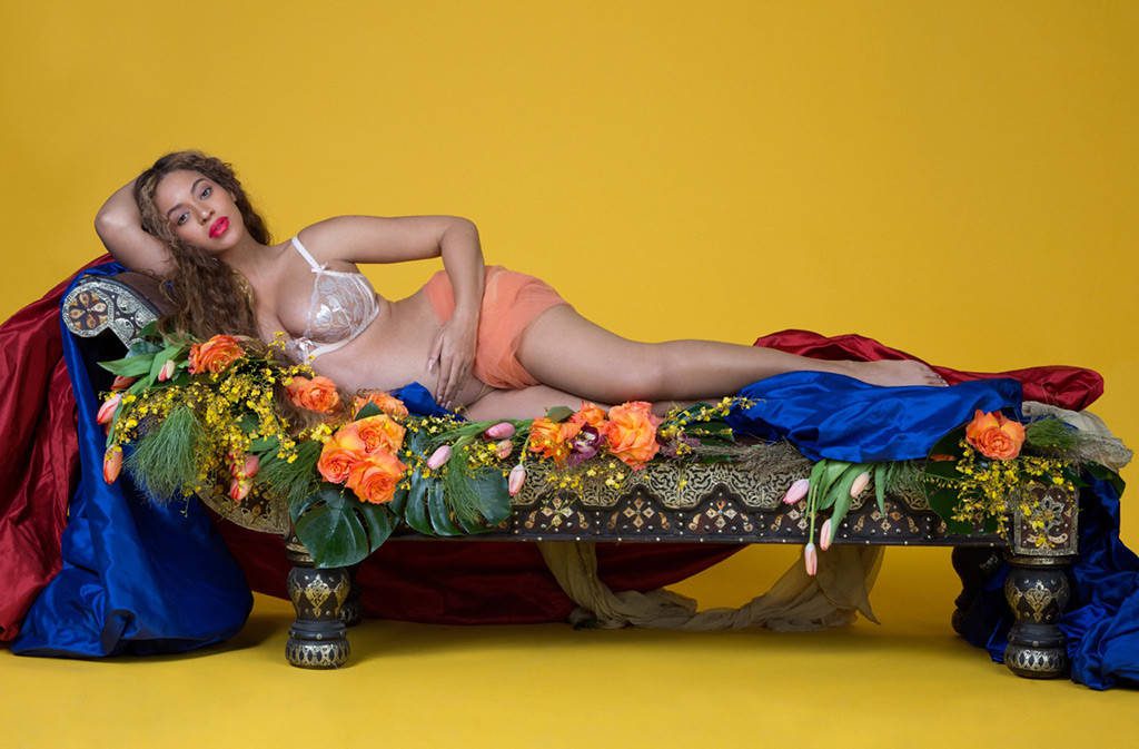 Beyonce in labor