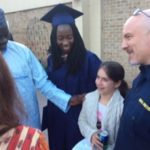 Chibok girls at the graduation in Washington DC