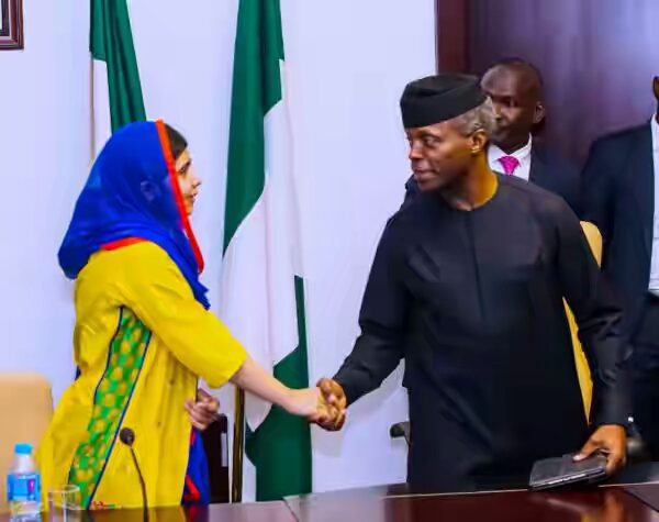 AG PRESIDENT OSINBAJO RECEIVES MALALA 0A e1500323178804
