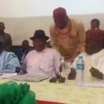 Ali Modu Sheriff right Jonathan and Makarfi before the walk out