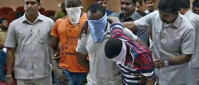 The Nigerians arrested in India 1