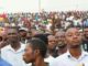 Cross section of Nigerian youth at a rally