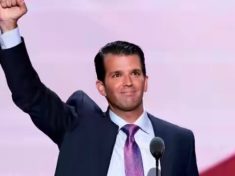 Donald Trump Jr. cheers his fathers supporters