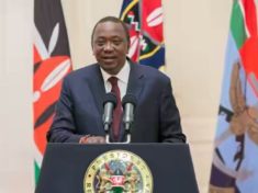 President Uhuru Kenyatta making a plea for peace on Monday e15021412245681