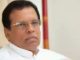 Sri Lankas President Maithripala Sirisena