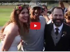 The Obamas Crash California Wedding