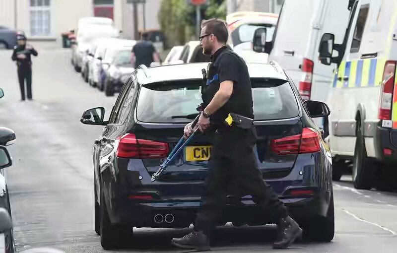 A Policeman in London after series of Acid attacks