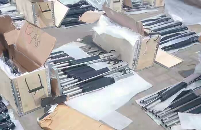 Customs siezes another container load of pump action riffles